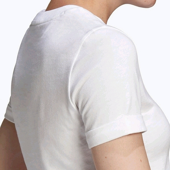 Adidas Roll-up Sleeve Crop Top - Women's XS - Picture 4 of 4